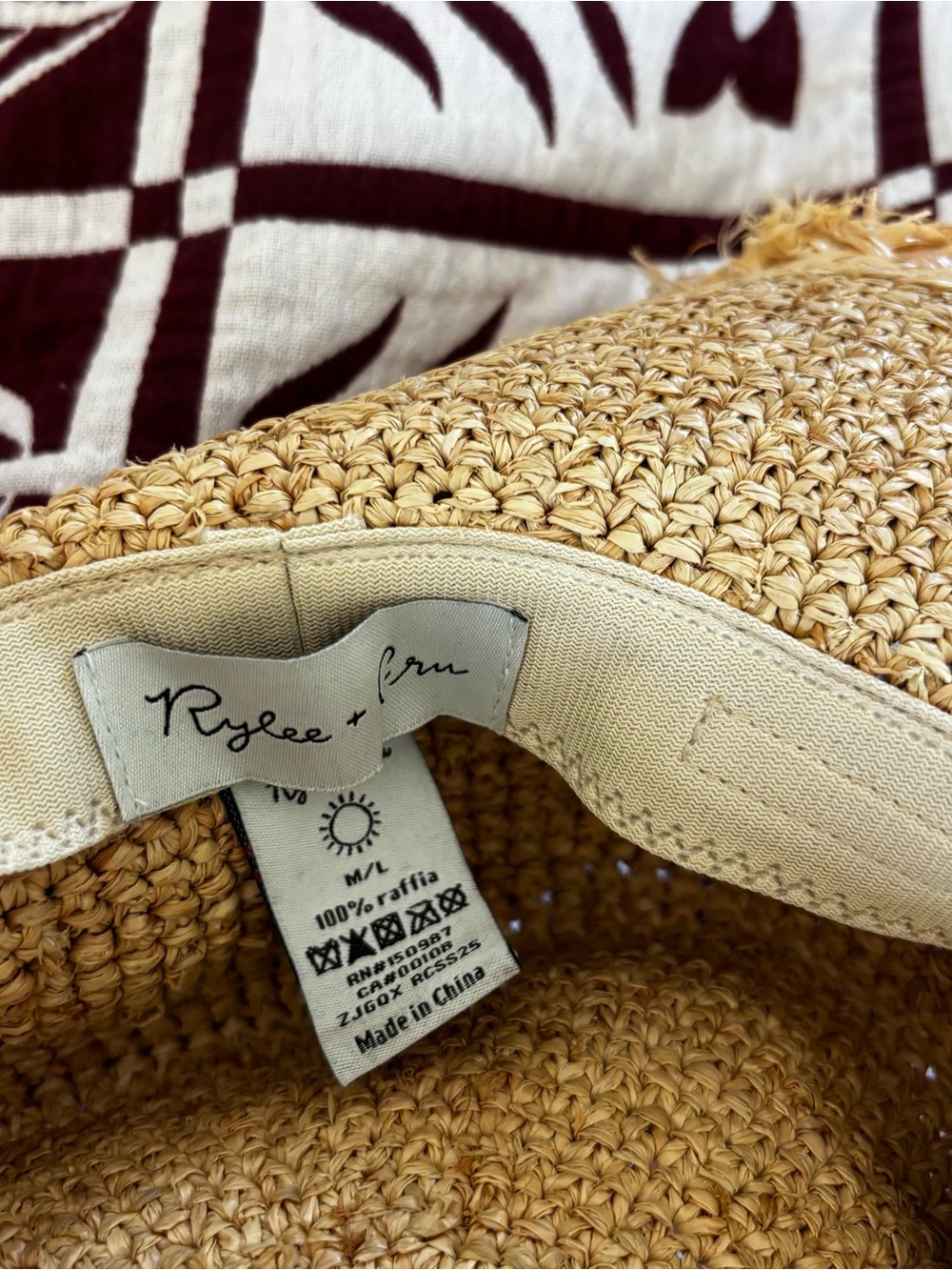 Rylee + Cru Raffia Straw Bucket Hat - Picture 6 of 6